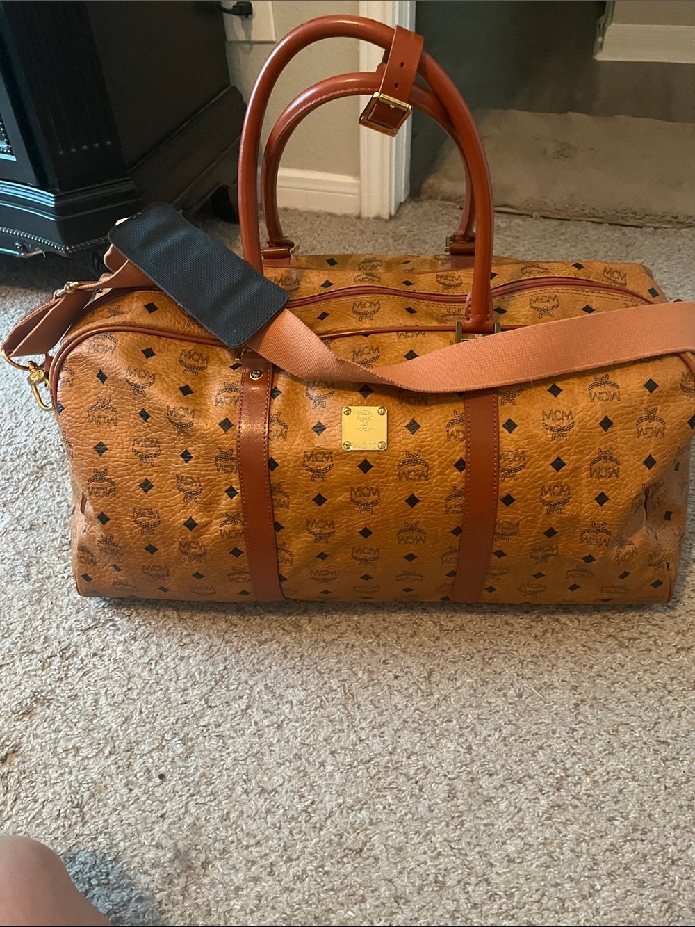 MCM Leather Interior duffle bag Brown